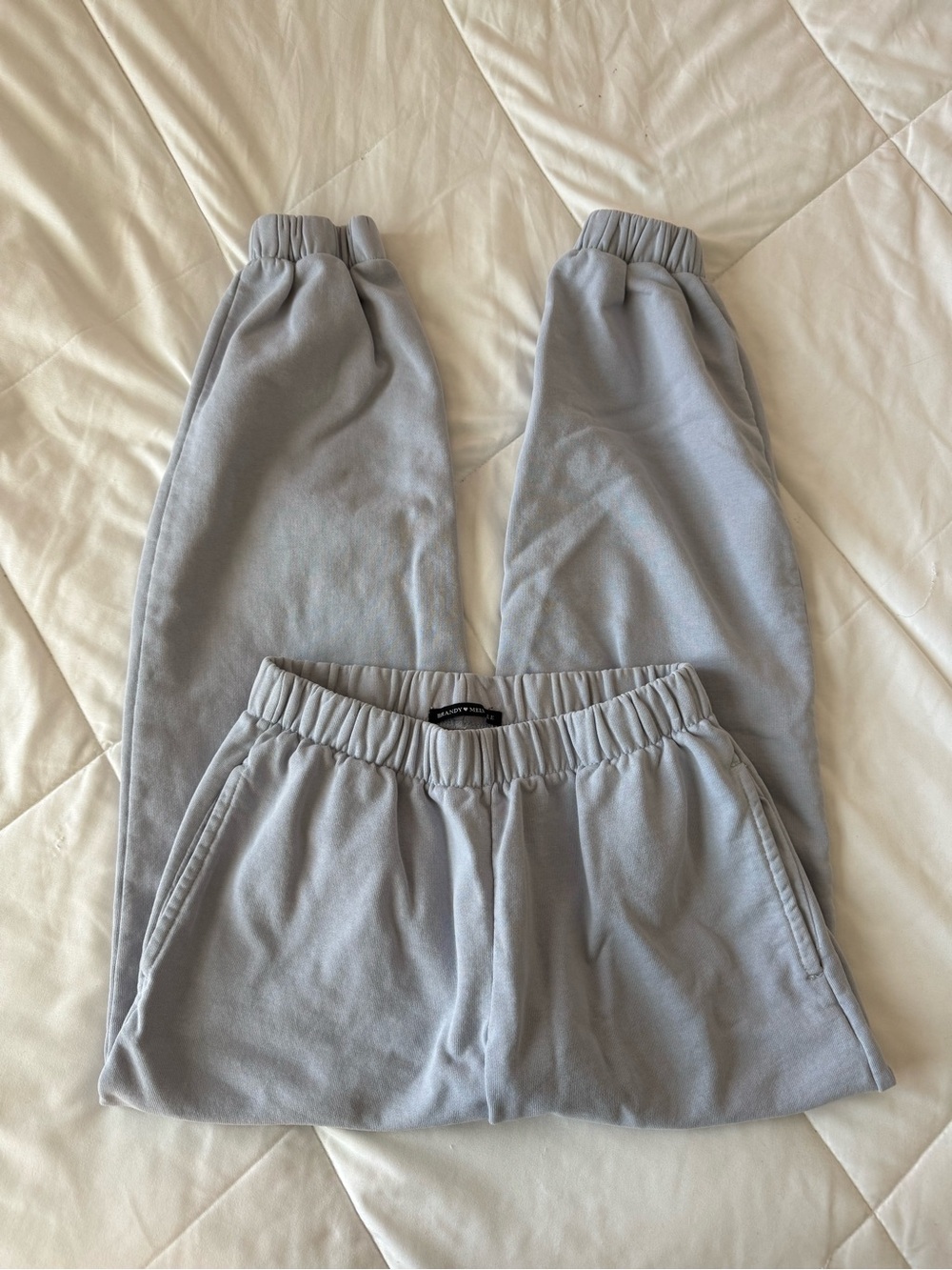 Brandy Melville Light blue Elastic Waist Joggers